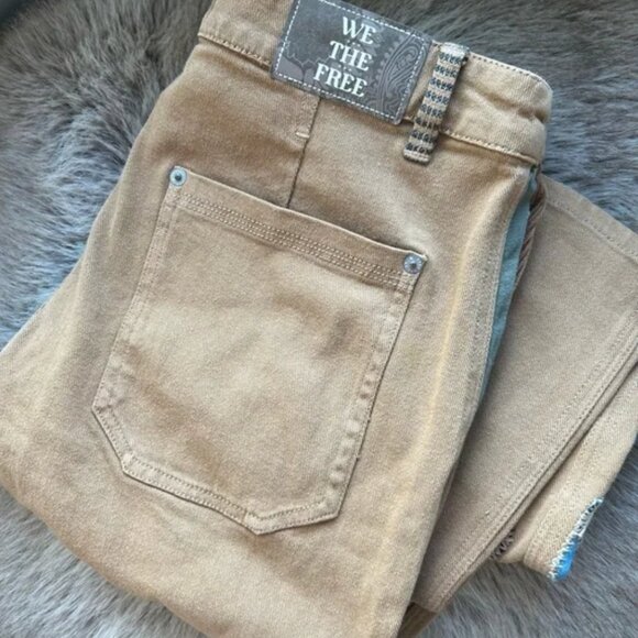 Free People We The Free Patch On You Baggy Straight Jeans Size 28 NWOT - Picture 5 of 9